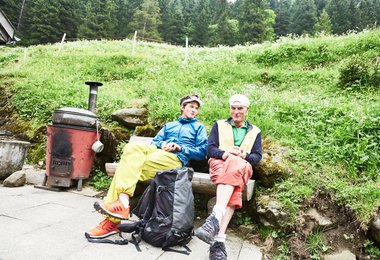 Die beiden Kletterer Michi Wohlleben und Markus Hutter. (Foto: Frank Kretschmann)
