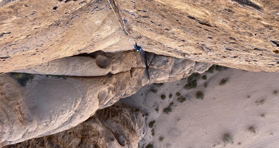 Barrah Canyon, „Merlin‘s Wall“, 200 m (c) Viktoria Steinberger