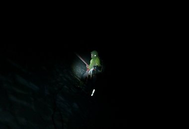 Bei Nacht über den Gletscher