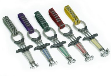 Die kleinen Wunderdinger Camalots™ C3 – die verschiedenen Größen sind farblich getrennt.