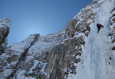 Vierte Seillänge. Foto Andreas Tonelli