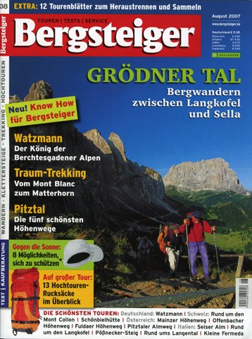 Bergsteiger Ausgabe August 2007