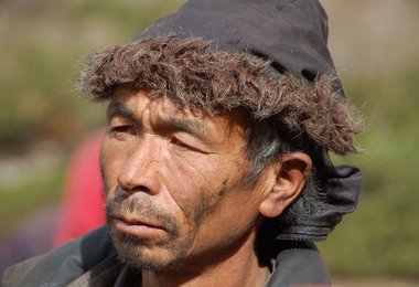 Bewohner des Dorfes Sama, einer Station auf dem Weg zum Manaslu
