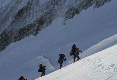 Aufstieg zum Hochlager