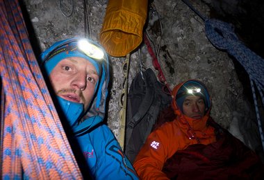 David Lama und Peter Ortner an der Loska Stena (c) Peter Ortner