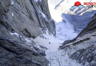 Bereits im direkten Ausstieg des Leichentuchs (c) Micheal Kräftner / bergtraum.at