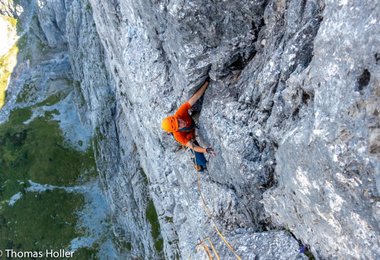 In der Nordwestwand. Foto: Thomas Holler