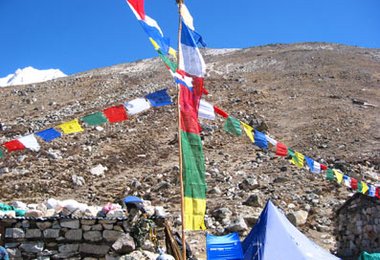 Basislager auf Pangbema 5100m