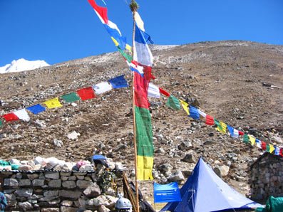 Basislager auf Pangbema 5100m