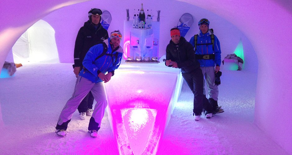 Stiegl-Lounge im Ice-Camp