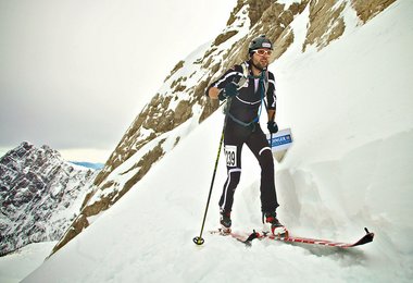 Der Werfenwenger Jakob Herrmann auf Siegeskurs knapp vor dem Laserztörl; Bild: Martin Lugger