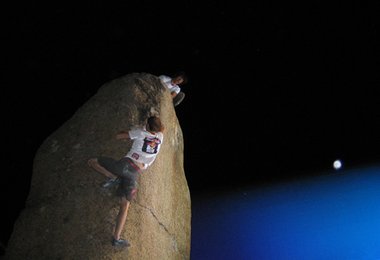 David Lama (top) gibt Tips. Foto: Andreas Jentzsch