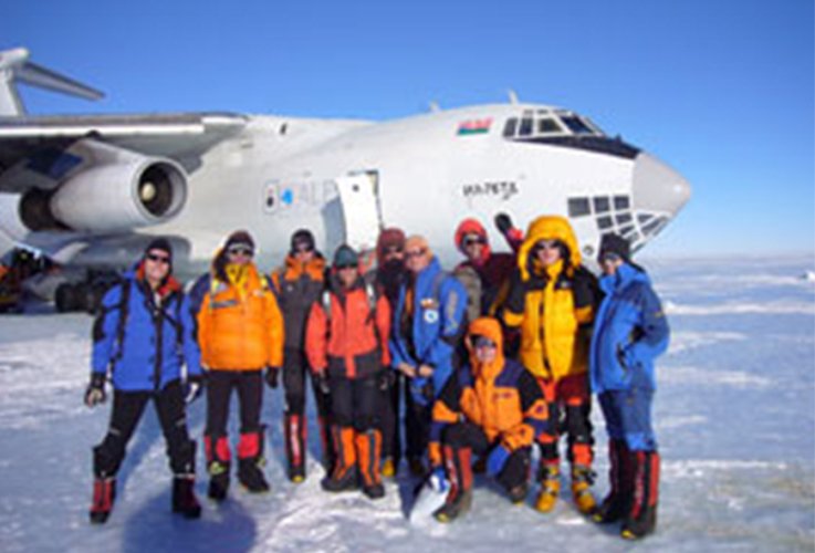 Das Team von Laserer-alpin in Patriot Hills