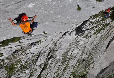 Reinhard Hones klettert Scaramouche