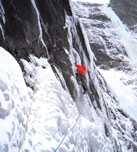 Aufschlag Leichtfried am Beginn der Crux