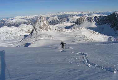 Beim Manaslu-Skitesten am Dachstein.