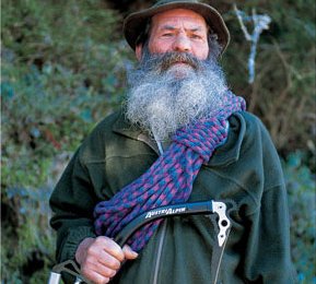 Obwohl es auf den Bild nicht so aussieht - auch das Phreak von Austrialpin kommt in etwas abgeänderter Form (Holzgriff und Hauenverstellung).