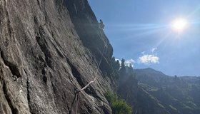 5. SL, begeisternde Platten danach schöner Pfeiler 