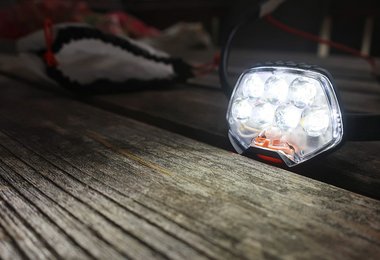 Sieben LED's sorgen bei der Iko Core für mächtig Power.