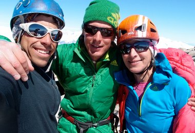 Alle drei glücklich auf dem Gipfel.