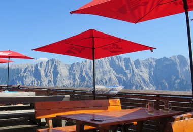 Das Sonnendeck am Buchsteinhaus