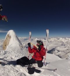 Der Gipfel des Manaslu (8.163 m)