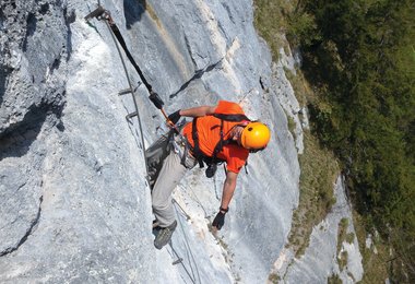 Die Unfälle in Klettersteigen nehmen stark zu