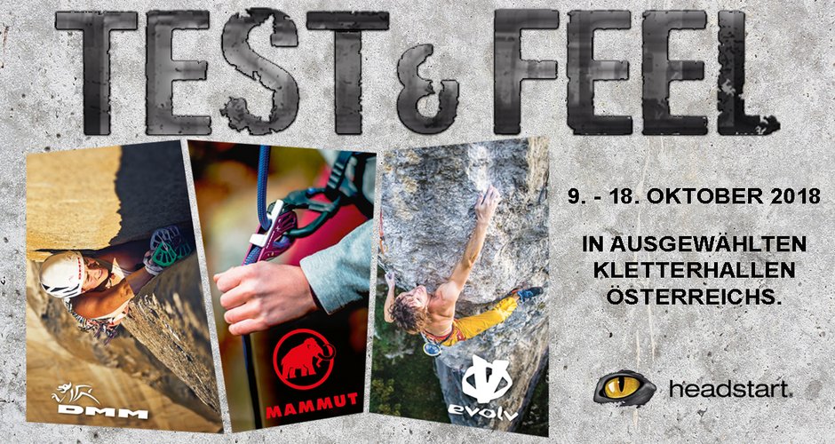 Mammut, DMM und Evolv Test & Feel Tour 2018