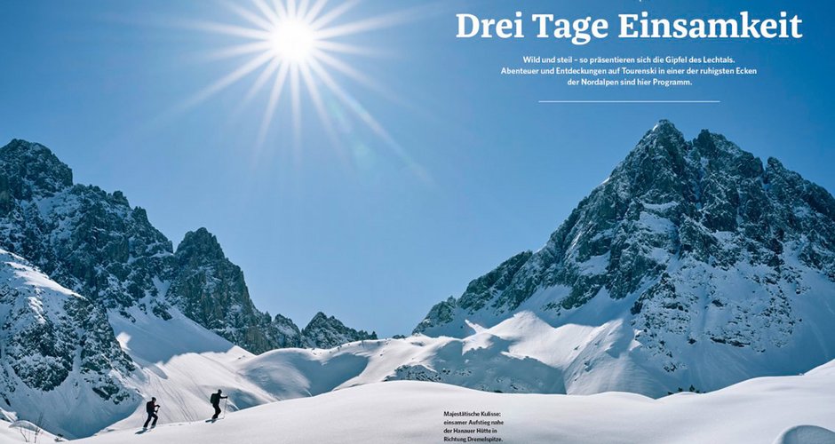 Titelgeschichte: Skitouren im Tiroler Lechtal