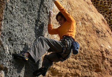 Adam im Gallo Klassiker 'Hyeana' 8b+ © archive Ondra
