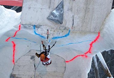 Markus Bendler beim Wettkampf in Val Daone @ Bernhard Kogler