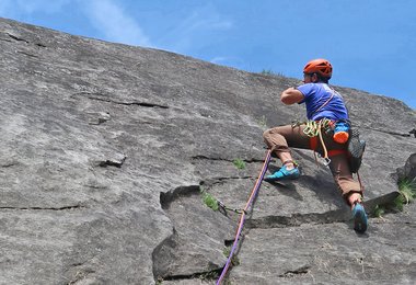 Auf den Granitplatten im Zillertal.