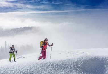 Bei einer schlechten Sicht ist die Einschätzung der Lawinensituation sehr schwierig (Foto: Naturfreunde Österreich/Martin Edlinger)