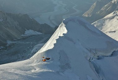 Rückblick auf Lager 2, Foto: Edi Koblmüller