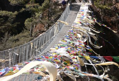 Brücke: Hillary-Bridge in Nepal