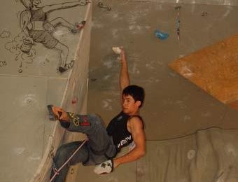 David Lama auf dem Weg zum Sieg