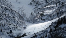 Skitouren Aufstieg im hinteren Riednertal