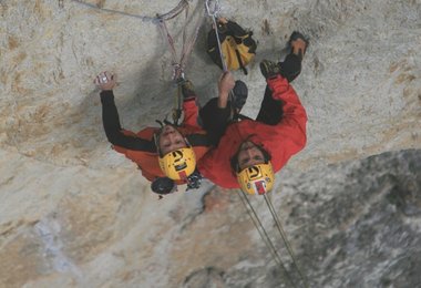 Florian und Martin Riegler am Stand;Photo Archiv Riegler