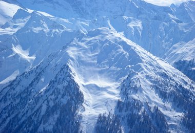 Der Hang am Jochgrubenkopf auf dem im heurigen Winter 4 Alpinisten starben.