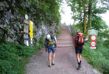 Der Beginn des Kaiseraufstieges in Kufstein