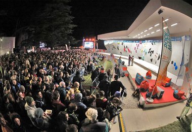 Die Rock Master Boulder-Wand in Arco