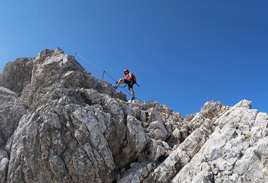 Kurz vor der Südspitze auf der Watzmann Überschreitung