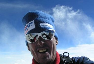 Helmut am höchsten erreichten Punkt ca. 8500m