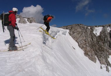 Einsprung in die Rote Schütt