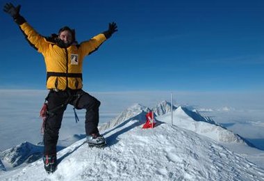 Nach 10h34min auf dem Gipfel des Mt. Vinson