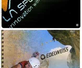 Für  Interessenten aus Österreich gibt es zusätzlich den LaSportiva und Edelweiss Katalog