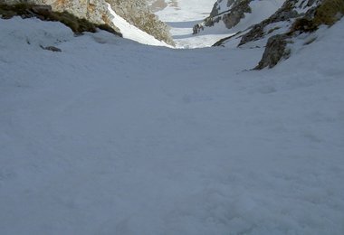 Tiefblick aus dem Mittelteil der Privatries- SG IV