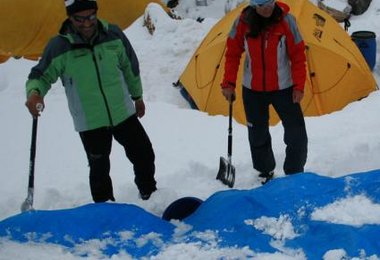 Beim Einrichten der Wassergewinnungsanlage