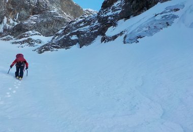 Der Weg zur Einstiegsrampe. Foto: Strabag Alpinteam