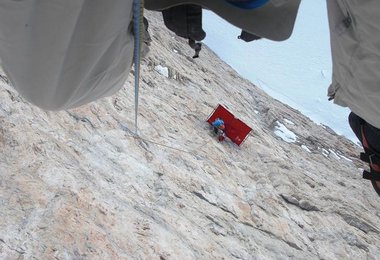 Abseilen zum Portaledge